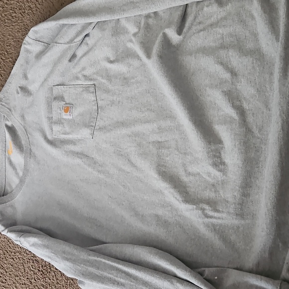 Carhartt Men's Heather Gray Long Sleeve Tee - Picture 1 of 1